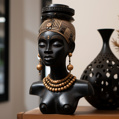 Statue décoration africaine