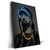 Peinture sur toile graffiti néon étoile rayée | Décor hip hop pour maison, chambre et bar