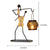 Statue nordique Moderne: Bougeoir en Métal - Accessoires Africains pour Centres de Table de Mariage & Intérieur