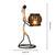 Statue nordique Moderne: Bougeoir en Métal - Accessoires Africains pour Centres de Table de Mariage & Intérieur
