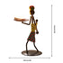 Statue nordique Moderne: Bougeoir en Métal - Accessoires Africains pour Centres de Table de Mariage & Intérieur