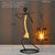 Statue art nordique bougeoir Moderne Figurines Humaines - Bougeoirs Rustiques pour Centre de Table de Mariage et Salon
