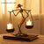 Statue art nordique bougeoir Moderne Figurines Humaines - Bougeoirs Rustiques pour Centre de Table de Mariage et Salon