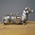 Statue Robot en Résine: Engrenage Mécanique Punk avec Motifs de Chien, Tortue, Loup, Escargot et Éléphant - Artisanat Unique