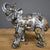 Statue Robot en Résine: Engrenage Mécanique Punk avec Motifs de Chien, Tortue, Loup, Escargot et Éléphant - Artisanat Unique