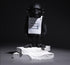 Statue Gorille Résine Banksy : Artisanat Street Art Noir et Blanc | Décoration de Luxe Salon, Bureau et Intérieur Nordique | ®