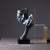 Statue Décoration Moderne - Figurine de Masque de Couple en Résine - Intérieur