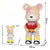 Statue ours en Briques de Diamant pour Enfant, Modèle de Couleur avec Construction Légère, Ensemble de Jouets, Cadeau d'Anniversaire
