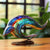 Statue en Alliage: Lion, Requin, Baleine - Art sur Base Métallique pour Table de Maison - Décoration Animale Créative