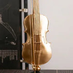 Statue Instruments de Musique en Résine : Artisanat Décoratif de Style Européen Luxueux - Violon, Saxophone, Corne Française.