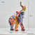 Statue éléphants en Résine - Décor Intérieur Nordique Graffiti