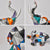 Statue éléphants en Résine - Décor Intérieur Nordique Graffiti