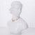 Statue nordique cou Moderne - Sculpture Nordique en Résine - Présentoir Élégant pour Bijoux, Boucles d'Oreilles et Colliers