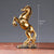 Statue Cheval Blanc en Résine: Artisanat Décoratif pour Bureau et Salon