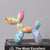 Statue Chien Ballon - Sculpture en Résine Graffiti - Art Nordique pour Bureau et Maison