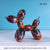 Statue Chien Ballon - Sculpture en Résine Graffiti - Art Nordique pour Bureau et Maison