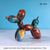 Statue Chien Ballon - Sculpture en Résine Graffiti - Art Nordique pour Bureau et Maison