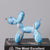Statue Chien Ballon - Sculpture en Résine Graffiti - Art Nordique pour Bureau et Maison