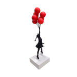 Statue nordique décoration moderne sculpture de "Banksy" pour Fille-  Ballons Volants