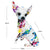 Statue Chien Moderne - Graffiti Nordique sur Chihuahua & Bouledogue