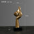 Statue nordique visage Moderne - Sculpture Abstraite en Résine Visage Rick - Artisanat d'Art Luxe