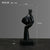 Statue nordique visage Moderne - Sculpture Abstraite en Résine Visage Rick - Artisanat d'Art Luxe