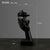Statue nordique visage Moderne - Sculpture Abstraite en Résine Visage Rick - Artisanat d'Art Luxe