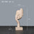 Statue nordique visage Moderne - Sculpture Abstraite en Résine Visage Rick - Artisanat d'Art Luxe