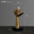 Statue nordique visage Moderne - Sculpture Abstraite en Résine Visage Rick - Artisanat d'Art Luxe