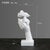 Statue nordique visage Moderne - Sculpture Abstraite en Résine Visage Rick - Artisanat d'Art Luxe