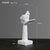Statue nordique visage Moderne - Sculpture Abstraite en Résine Visage Rick - Artisanat d'Art Luxe