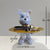 Statue d'Ours en Résine avec Plateau de Rangement - Sculpture Artisanale pour Clés, Collations et Décoration de Table.