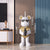 Statue d'Ours de Sabre Lumineux : Décoration de Luxe pour Maison Moderne - Sculpture de Sol Impressionnante pour Salon, Canapé et Meuble TV.