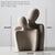 Statue nordique Moderne: Couple Abstrait en Résine - Art Moderne pour Salon et Bureau - Figurine Artistique