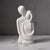Statue nordique Moderne: Couple Abstrait en Résine - Art Moderne pour Salon et Bureau - Figurine Artistique