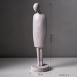 Statue nordique Moderne: Couple Abstrait en Résine - Art Moderne pour Salon et Bureau - Figurine Artistique