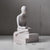 Statue nordique Moderne: Couple Abstrait en Résine - Art Moderne pour Salon et Bureau - Figurine Artistique