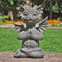 Statue LED Dragon Méditation en Résine: Sculpture Dinosaure pour Jardin, Décoration Extérieure & Intérieure