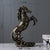 Statue cheval en résine pour la décoration de la maison, animal créatif, souvenir, salon, bureau d'étude