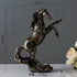 Statue cheval en résine pour la décoration de la maison, animal créatif, souvenir, salon, bureau d'étude