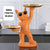 Statue Chien d'Étagère en Bois - Bulldog  - Escalades Métalliques - Déco Intérieure