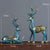 Statue tête de cerf en résine, décoration nordique, figurine,