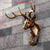 Statue animal muraux Cerf 3D Miniature,Décoration Murale, Figurine d'Animal