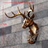 Statue animal muraux Cerf 3D Miniature,Décoration Murale, Figurine d'Animal