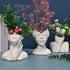 Vase en céramique d'art de modèle de corps féminin nordique, dispositif de fleur créatif de nouveauté drôle, vase décoratif de Gand ement, ornement de salon
