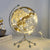 Globe Nordique Transparent sur Support Métallique : Élégance et Cartographie pour Votre Intérieur