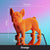 Statue Chien Bouledogue Français Nordique en Résine - Décoration d'Intérieur