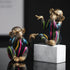 Statue singe résine couleur rétro, ornements d'animaux gorille, décoration de bureau de salon, Statue d'orang-outan, décoration de maison