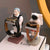 Statue Ours de Dessin Animé Galvanisé en Résine - Élégant Support de Rangement de Bijoux et Cadeaux de Célébration