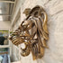 Statue animal muraux en Résine Dorée: Décoration de Luxe Grand Format pour Cuisine et Chambre - Livraison Directe Rare